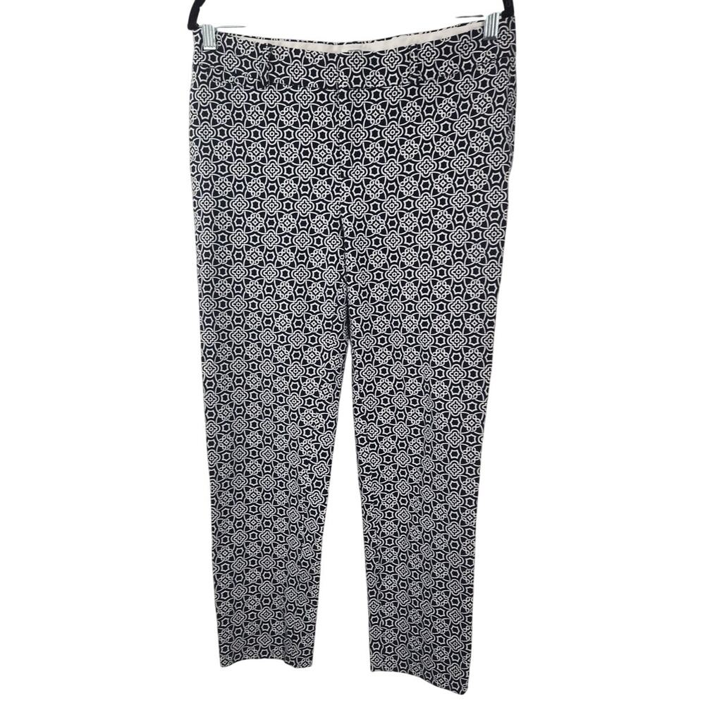 CROWN & IVY Geometric Print Pants Womens Size 10